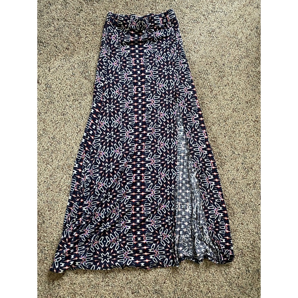 High slit maxi skirt
